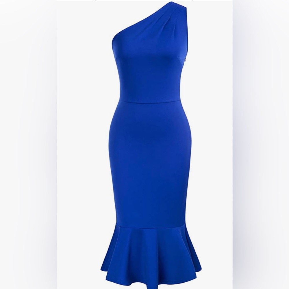Grace Karin women’s one shoulder sleeveless bodycon dress with mermaid tail.